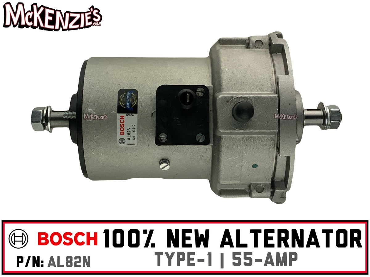New Alternator | 55-Amp | Type-1 | Bosch AL82N| McKenzie's