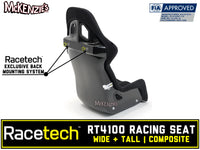 RaceTech RT4100WT Racing Seat | Back Mount System