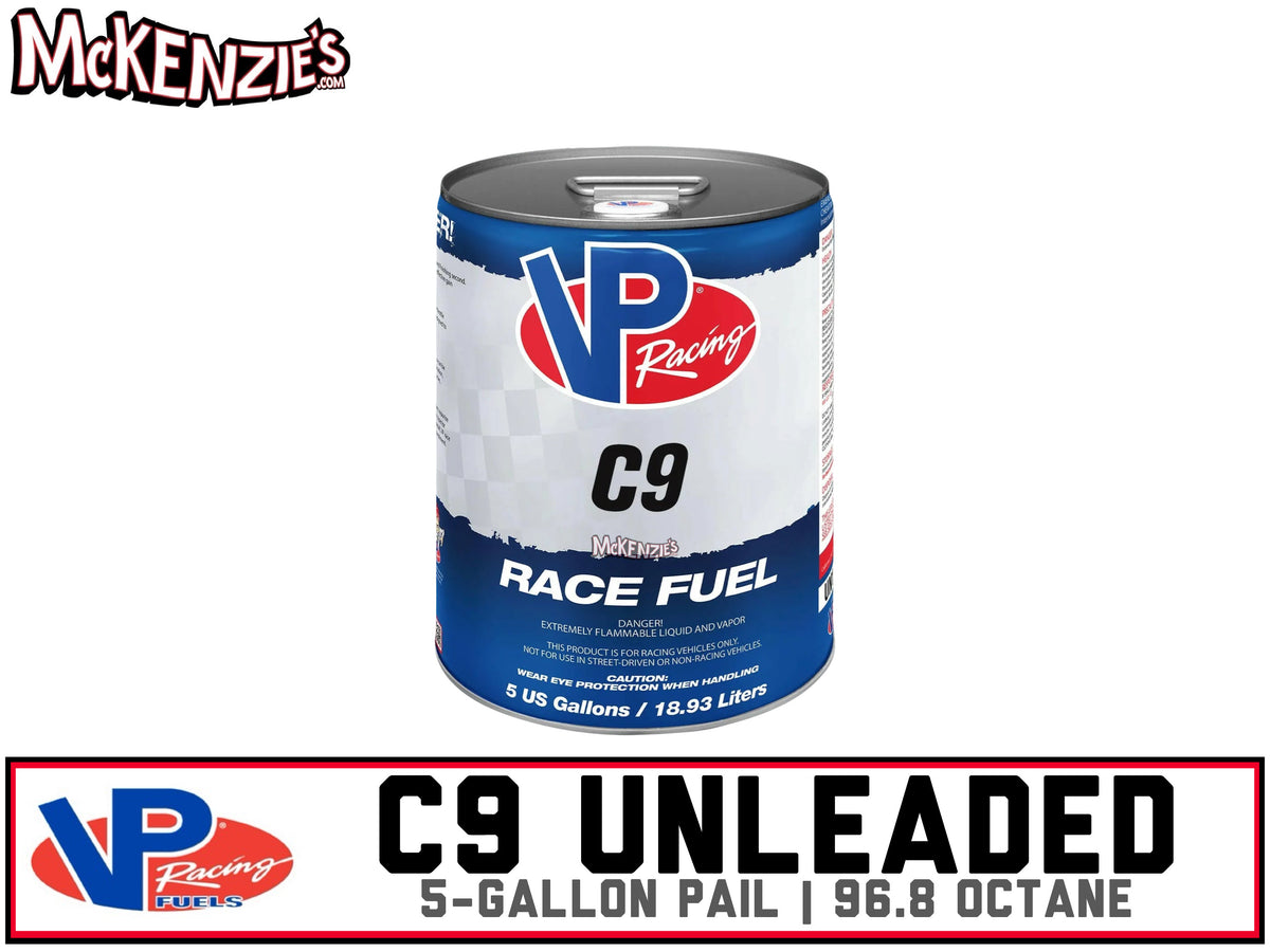 VP C9 | 96.8 Octane | Unleaded | 5-Gallon Pail| McKenzie's