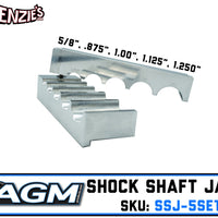 Shock Shaft Jaws | 5/8", 7/8",  1",  1-1/8, 1-1/4" | AGM SSJ-5SET