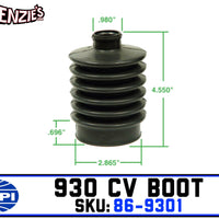 930/934 CV Boot - Straight | Flange Mount | EMPI 86-9301