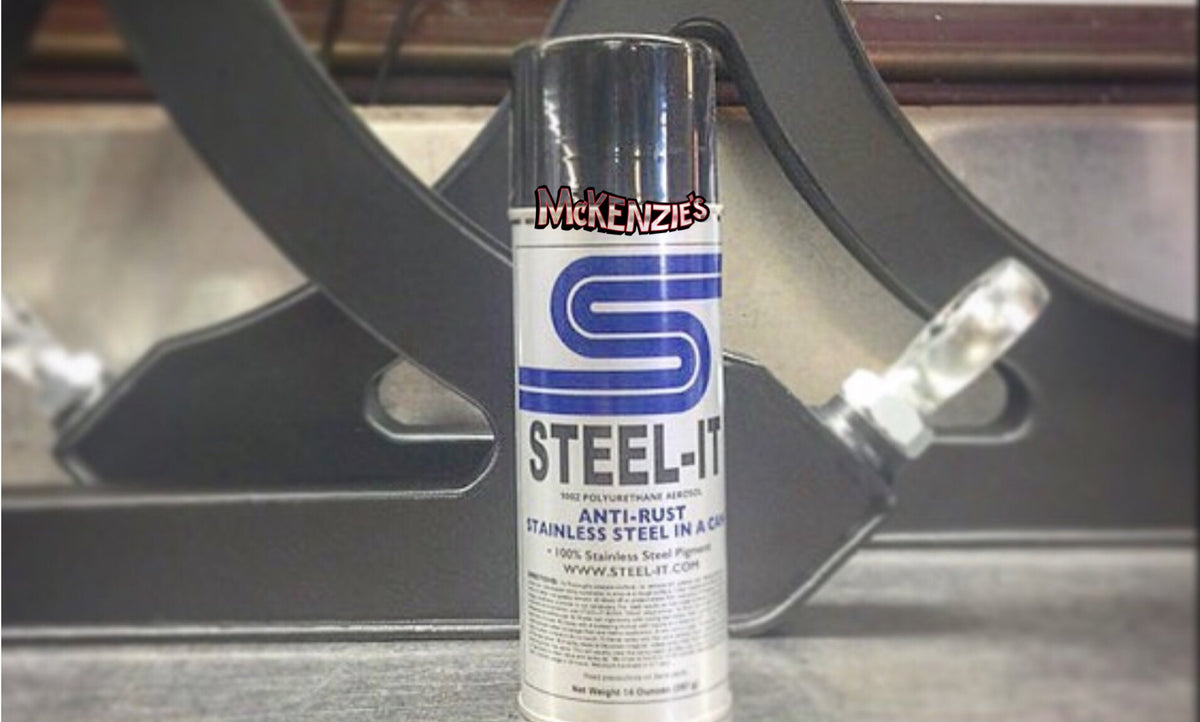 STEEL-IT BLACK | 1012D | 12oz Aerosol| McKenzie's