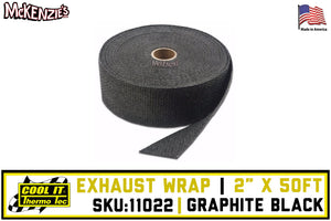 2" x 50ft Header Wrap |  Graphite Black | Thermo Tec 11022