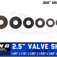 King Shock Valve Shim Kit | 2.5" x .020" Shock Valve Stack | King VS2025