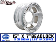 15" x 7" Empi Race-trim Beadlock Wheel | 5 on 205MM VW Pattern | EMPI 9765