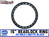 15" Empi Race-Trim Beadlock Ring | Matte Black | EMPI 9776