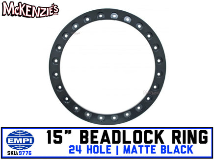 15" Empi Race-Trim Beadlock Ring | Matte Black | EMPI 9776