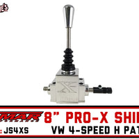Jamar Billet Pro-X Shifter | Polished 8" Handle 4-Speed | Jamar JS4XS