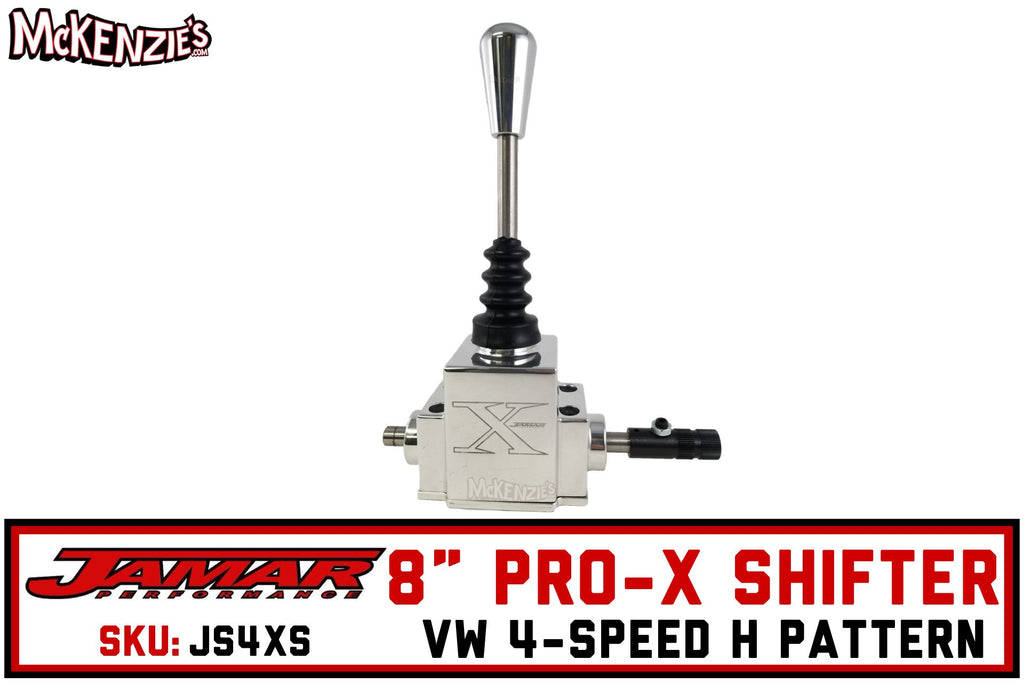 Jamar Billet Pro-X Shifter | Polished 8" Handle 4-Speed | Jamar JS4XS