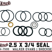 Walker Evans 2.5" x 3/4" Shaft Seal Kit | Velocity Series |  Shock Seals AHD-W-750D