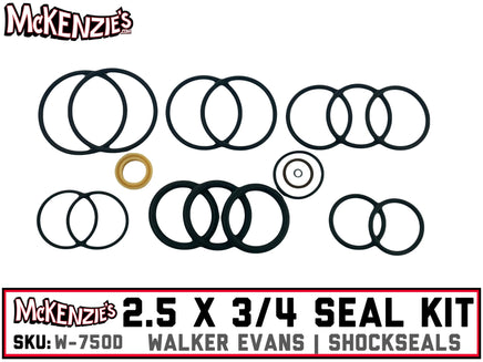 Walker Evans 2.5" x 3/4" Shaft Seal Kit | Velocity Series | Shock Seals AHD-W-750D
