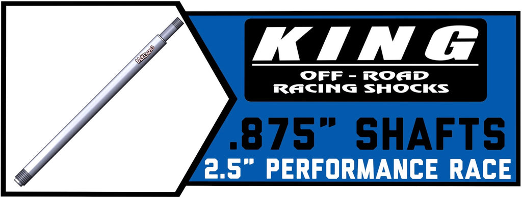 King Shock Shafts 2.5" x .875" | 7/8-14 THD | Performance Series