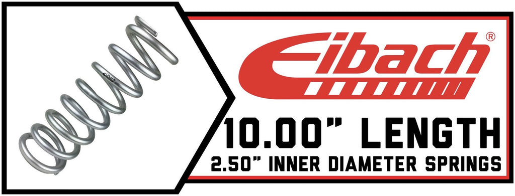 10.00" Long | 2.50" ID Coils | Silver