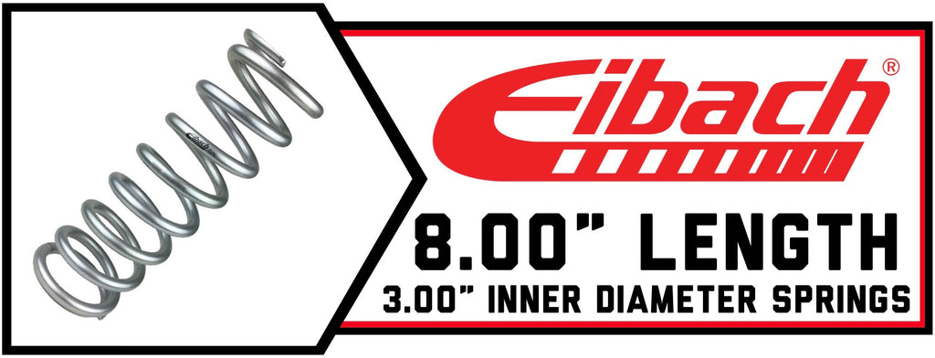 8.00" Long | 3.00" ID Coils | Silver