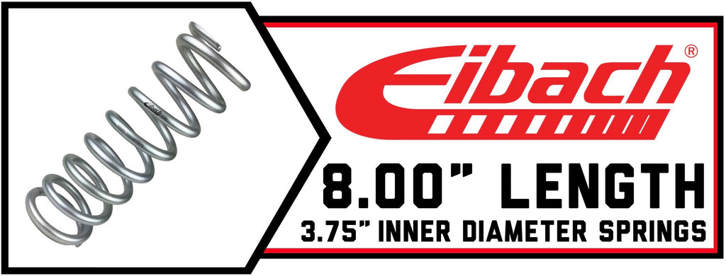 8.00" Long | 3.75" ID Coils | Silver