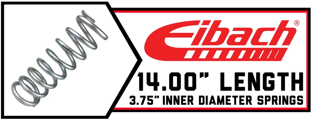 14.00" Long | 3.75" ID Coils | Silver