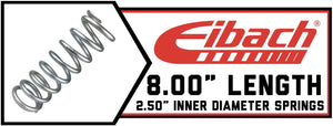 8.00" Long | 2.50" ID Coils | Silver