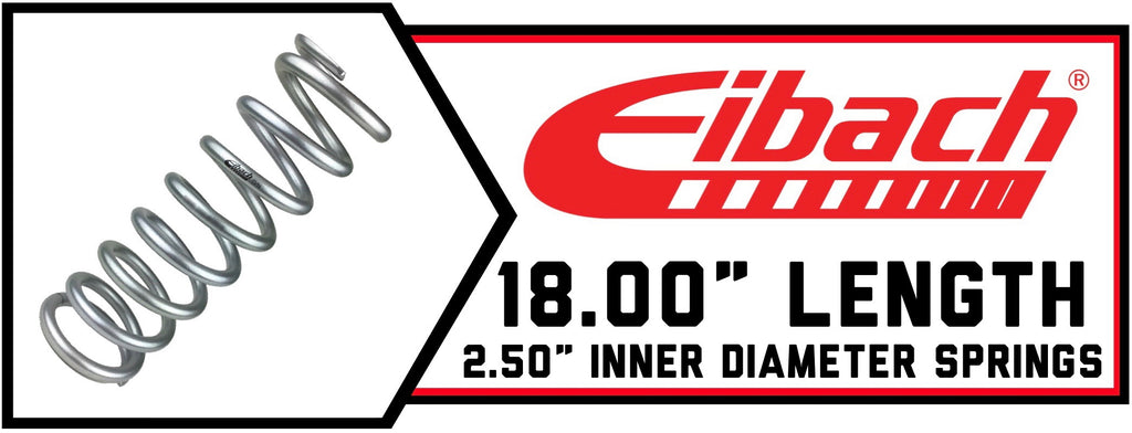 18.00" Long | 2.50" ID Coils | Silver