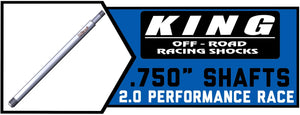 King Shock Shafts 2.0" x .750" | 3/4-16 THD | Performance Series