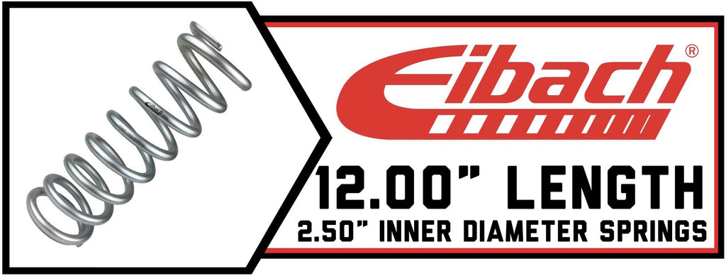 12.00" Long | 2.50" ID Coils | Silver