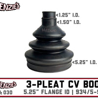 934/5 & Series 30 CV BOOT "030" | 5.25" FLANGE I.D | 3-Pleat | 999IBO