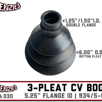 934/5 & Series 30 CV BOOT "030" | 5.25" FLANGE I.D | 3-Pleat | 999IBO