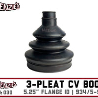 934/5 & Series 30 CV BOOT "030" | 5.25" FLANGE I.D | 3-Pleat | 999IBO