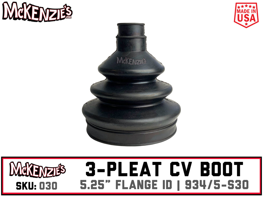 934/5 & Series 30 CV BOOT "030" | 5.25" FLANGE I.D | 3-Pleat | 999IBO