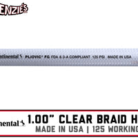 1.00" CLEAR BRAID HOSE | CONTINENTAL PLIOVIC FG