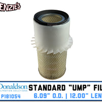 12" Long x 6.09" O.D. Air Filter | Donaldson P181054 | STANDARD UMP