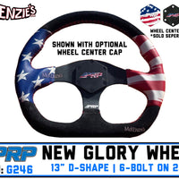 New Glory D-Shaped Steering Wheel | 13" Flat | 6-bolt on 2-3/4 (70mm) | PRP G246