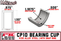 FK Bearing Uniball Cup | CP10 Dimensions