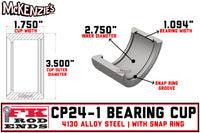 FK Bearing Uniball Cup | CP24-1 Dimensions
