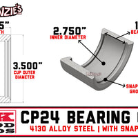 FK Bearing Uniball Cup | CP24 Dimensions