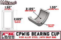 FK Bearing Uniball Cup | CPW16 Dimensions