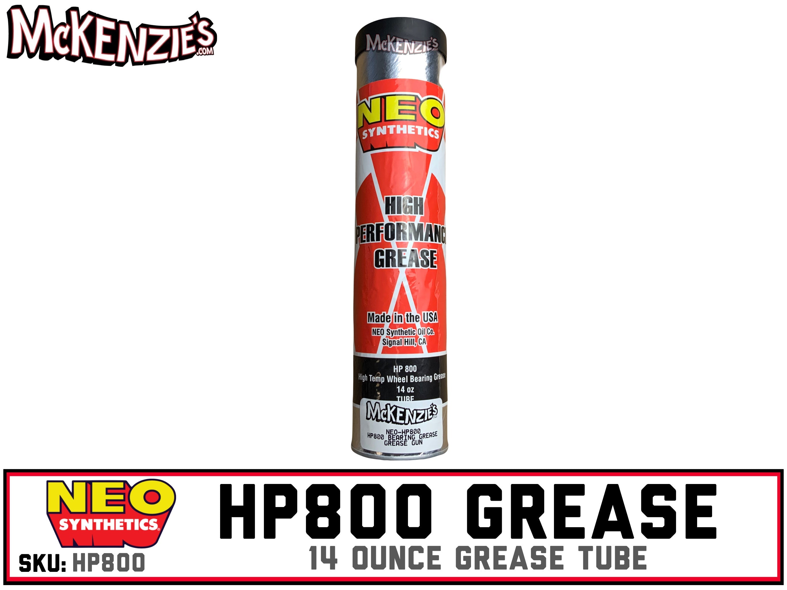 NEO HP800 Bearing Grease | 14oz Grease Tube| McKenzie's
