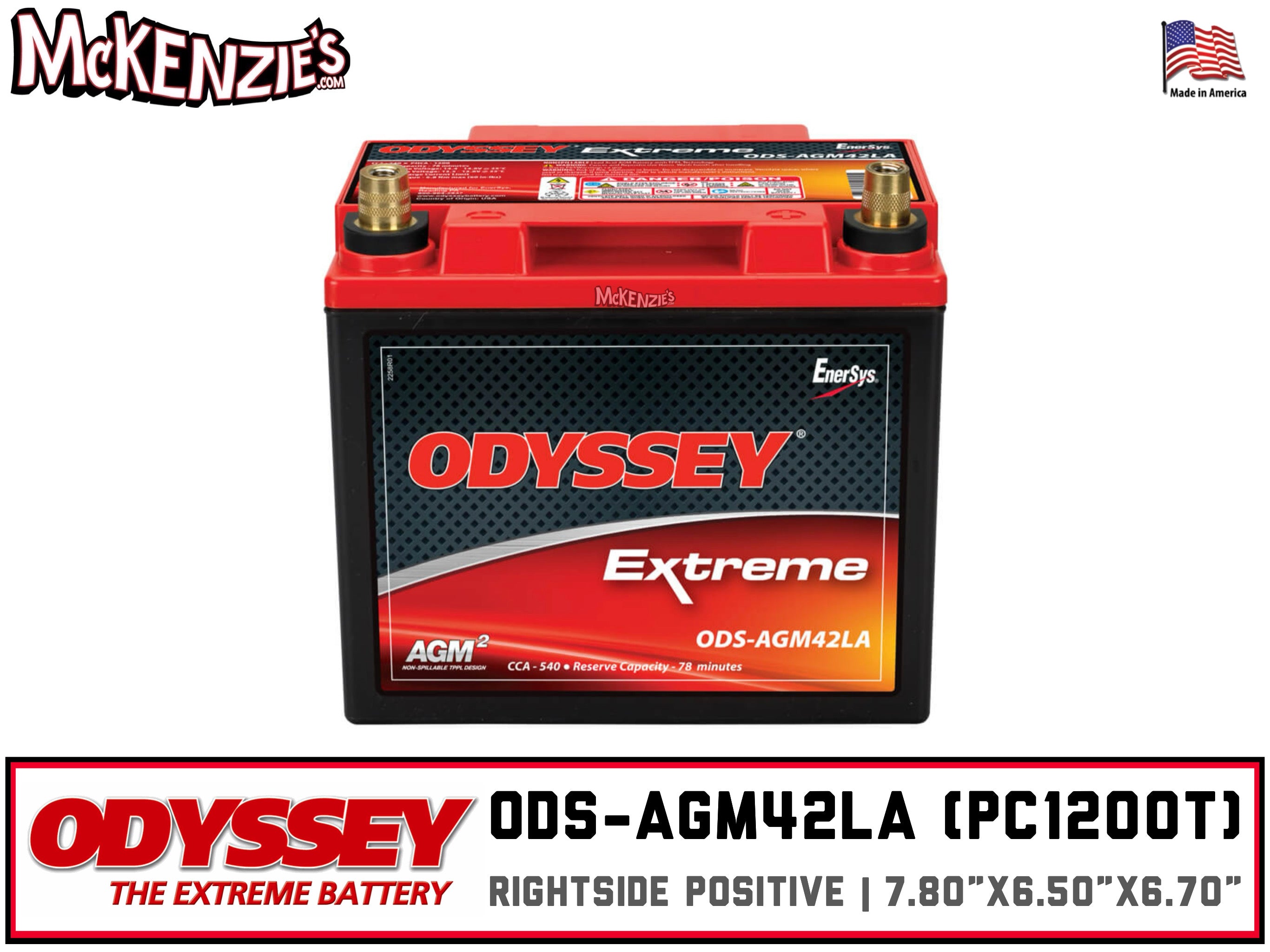 Odyssey ODS-AGM42LA Battery | PC1200T| McKenzie's