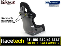 RaceTech RT4100T Racing Seat Back Mount System