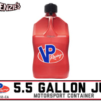 VP Racing Motorsport 5.5 Gallon Jug | RED | VP 3512-CA