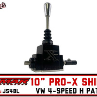 Products Jamar Billet Pro-X Shifter | Black 10" Handle 4-Speed | Jamar JS4BL