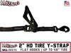 2" x 3-point HD "Y" Spare Tire Tie Down | Flat Hook | USA MADE | 26570-USA