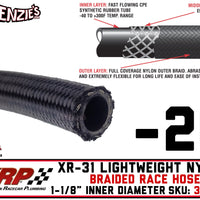 -20 XR-31 Lightweight Nylon Braided Race Hose | 1.125" ID - 1.437" OD | XRP 312000