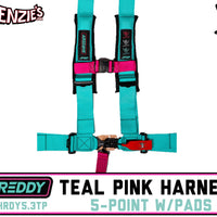 Shreddy 5.3 Harness Teal & Pink | Bolt-in w/Pads | PRP SHRDY5.3TP