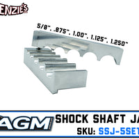 Shock Shaft Jaws | 5/8", 7/8",  1",  1-1/8, 1-1/4" | AGM SSJ-5SET