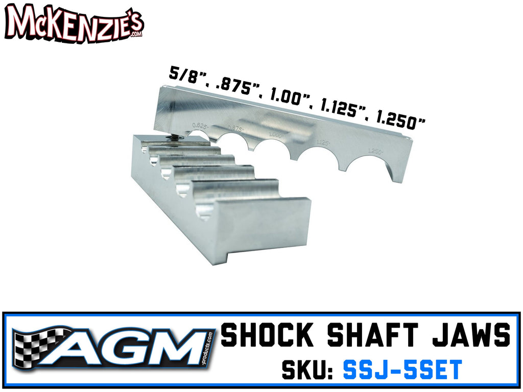 Shock Shaft Jaws | 5/8", 7/8",  1",  1-1/8, 1-1/4" | AGM SSJ-5SET