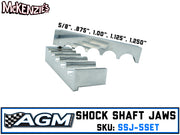 Shock Shaft Jaws | 5/8", 7/8",  1",  1-1/8, 1-1/4" | AGM SSJ-5SET