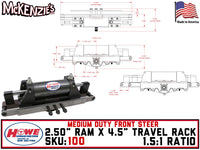 HOWE 100 | 2.50" Ram x 4.50" Travel Buggy Power Rack