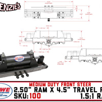 HOWE 100 | 2.50" Ram x 4.50" Travel Buggy Power Rack