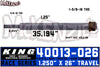 King Shocks 40013-W26 | 1.250" X 26" Travel Shaft | 4.0/4.5 Race Series | King 40013-026
