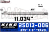 King 25013-006 | 2.5" x 7/8 Shaft